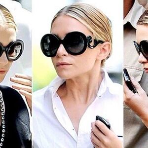 PRADA BAROQUE BLACK SUNGLASSES